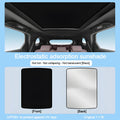 For Porsche Taycan Type 9J1 2019-2024 2022 Car Electrostatic Suede Silicone Sunshade Glass Sun Shade Protection Sunroof Cover