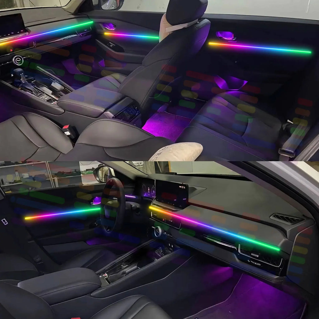 For BMW 5 Ser  G30 G31 G38 2017-2023 Car LED Ambient Lamps Colorful Atmosphere Lights AutoInterior Neon Strip 64 RGB Lighting