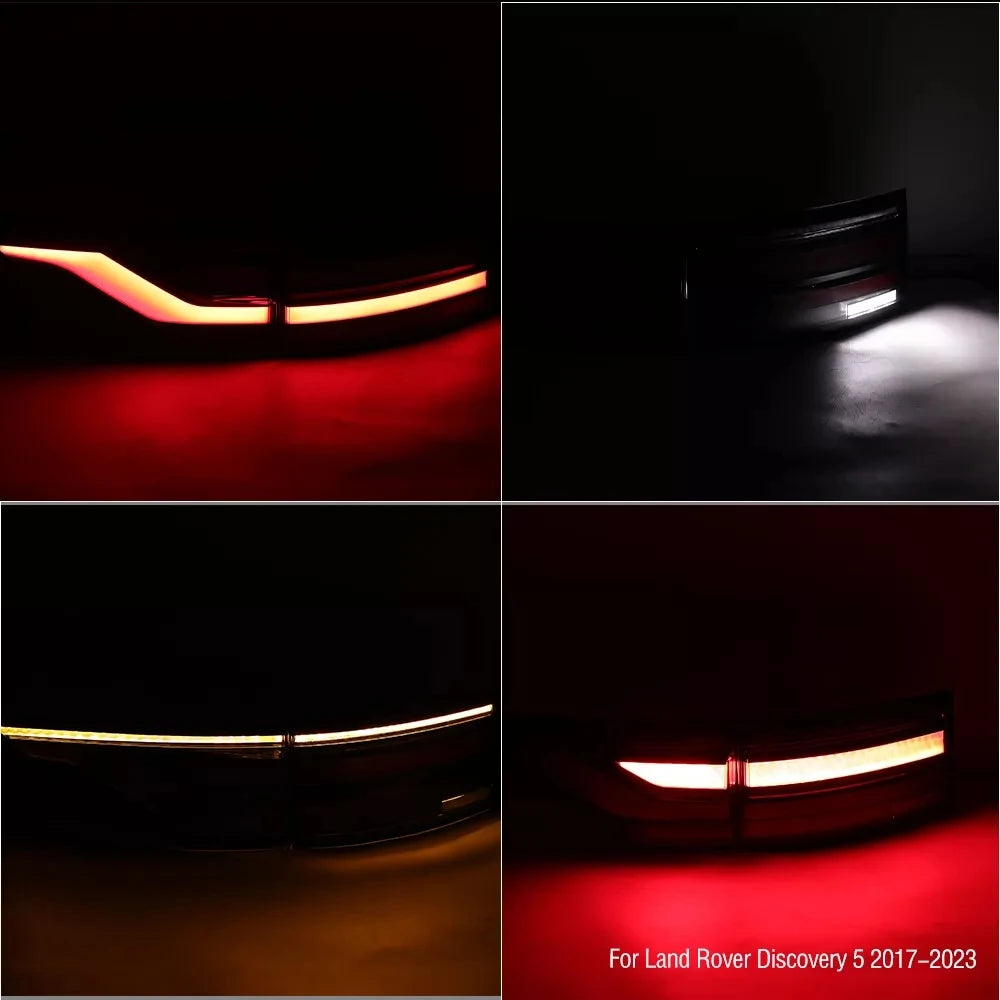 Pair Outer Inner Rear Tail Lights For 2017-2023 Land Rover Discovery 5 Rear Lamp