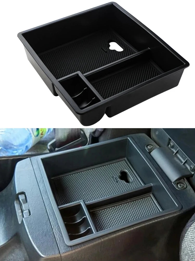 ABS Car Armrest Center Storage Box for Toyota Hilux VIGO Fortuner Innova 2004 - 2014 Center Console Storage Box Accessories