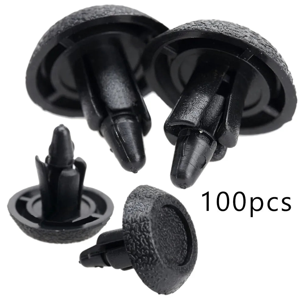 20/100Pcs 7mm Fastener Push Clip Car Carpet Clamps Engine Covers Fastener Auto Landing Panels Clips