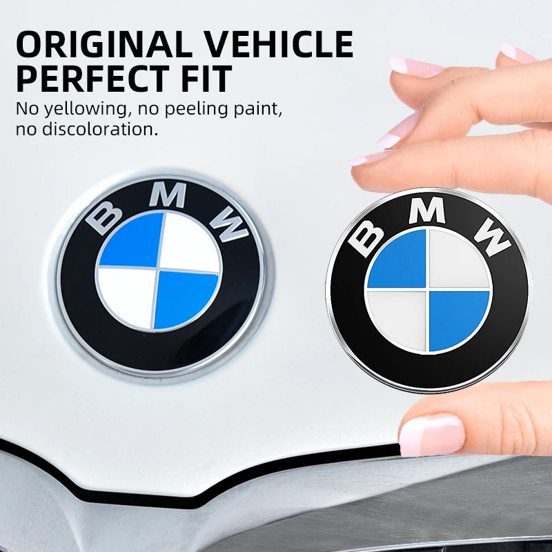 74mm 82mm Car Hood Emblem Car Front Bonnet Logo Trunk Cover Badge Car sticker For BMW E39 E46 E30 E36 G20 E87 E60 E90