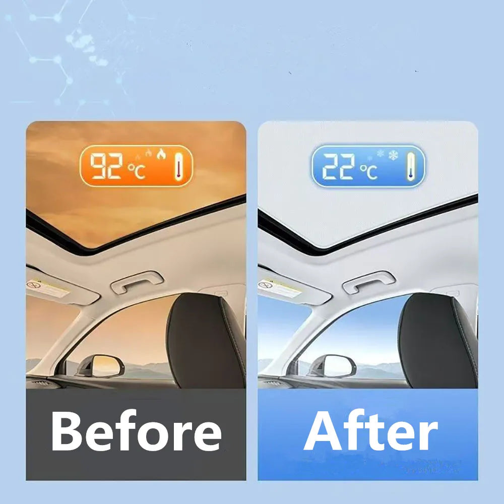 For JISHI Polestones 01 ROX 01 Electrostatic Adsorption Sunroof Heat Insulation Sunshade Curtain Rapid Cooling Car Roof Canopy