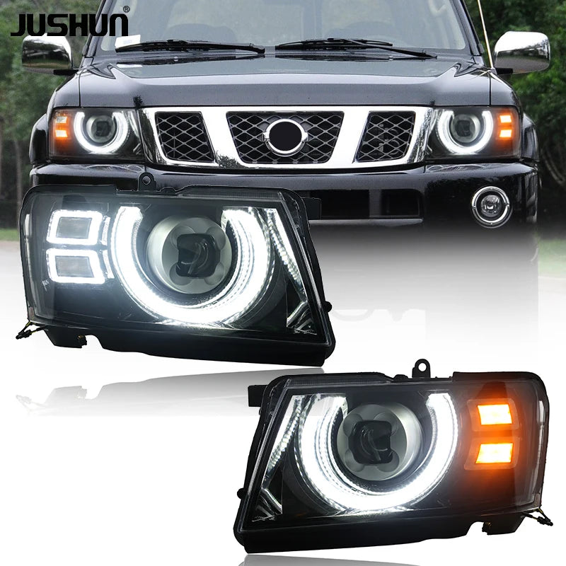 High-brightness  Lens Headlights for  Patrol Y61 05-22 Turn signal Daytime Running Lights Car Accessories