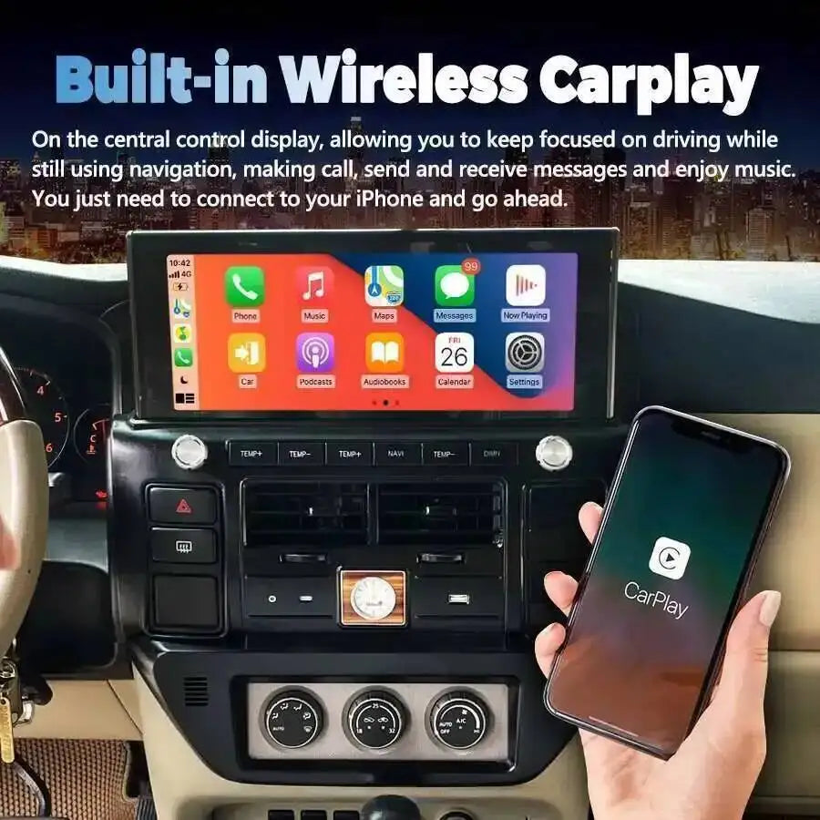 Car Video For Nissan Patrol V 5 Y61 2004 2005 2006 2007 - 2021 Multimedia Player Android 14 DSP Stereo Autoradio WIFI Head Unit