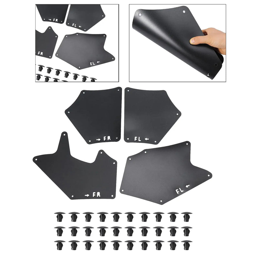 4x Mud Flaps Fender Liner Replacement Mudflaps for Toyota for tundra 2008-2021 Professional Sturdy Easy to Install Accessory