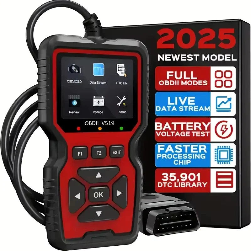 Professional V519 OBD2 Scanner Diagnostic Tool Real Time Code Reader Check Engine Light Scan Tool for All OBDII Cars Since 2003