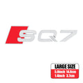 3D ABS Auto Body Rear Trunk Decoration Sticker Car Styling Emblem Decal Refit Accessories For Audi SQ3 SQ5 SQ7 RSQ3 RSQ5 RSQ7 RS