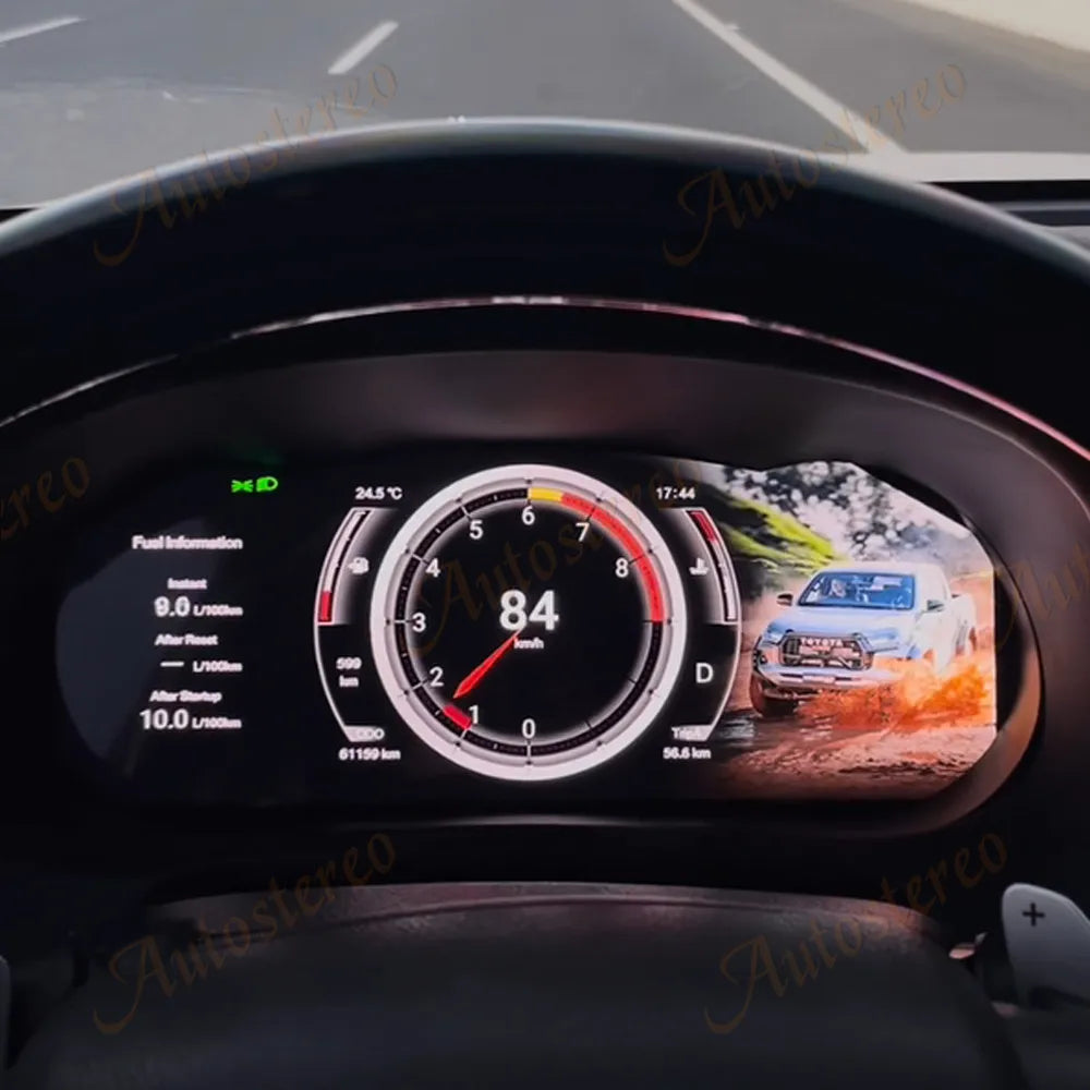 2025 Update For Toyota Hilux Fortuner 2016-2024 Virtual Cockpit Digital Cluster Car Odometer Screen Dashboard LCD Speed Meter