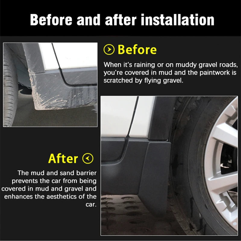 4PCS For Nissan Armada Patrol QX80 Y62 2021~2024 Mudflap Mudflaps Fender Front Rear Flaps Splash Guard Car Accessories Mud Flaps