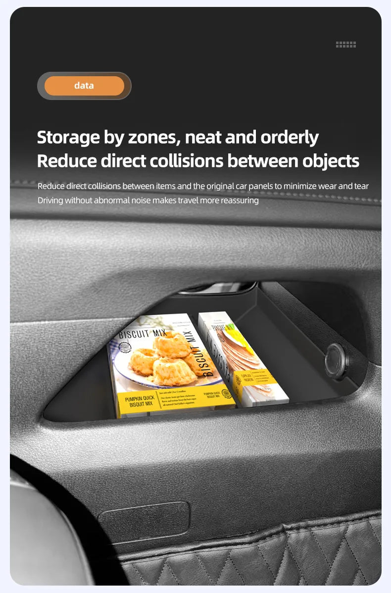 For Nissan Patrol Y63 for Armada 2025-2026 Non-Refrigerator Version Center Console Armrest Storage Box Organizer Car Accessories