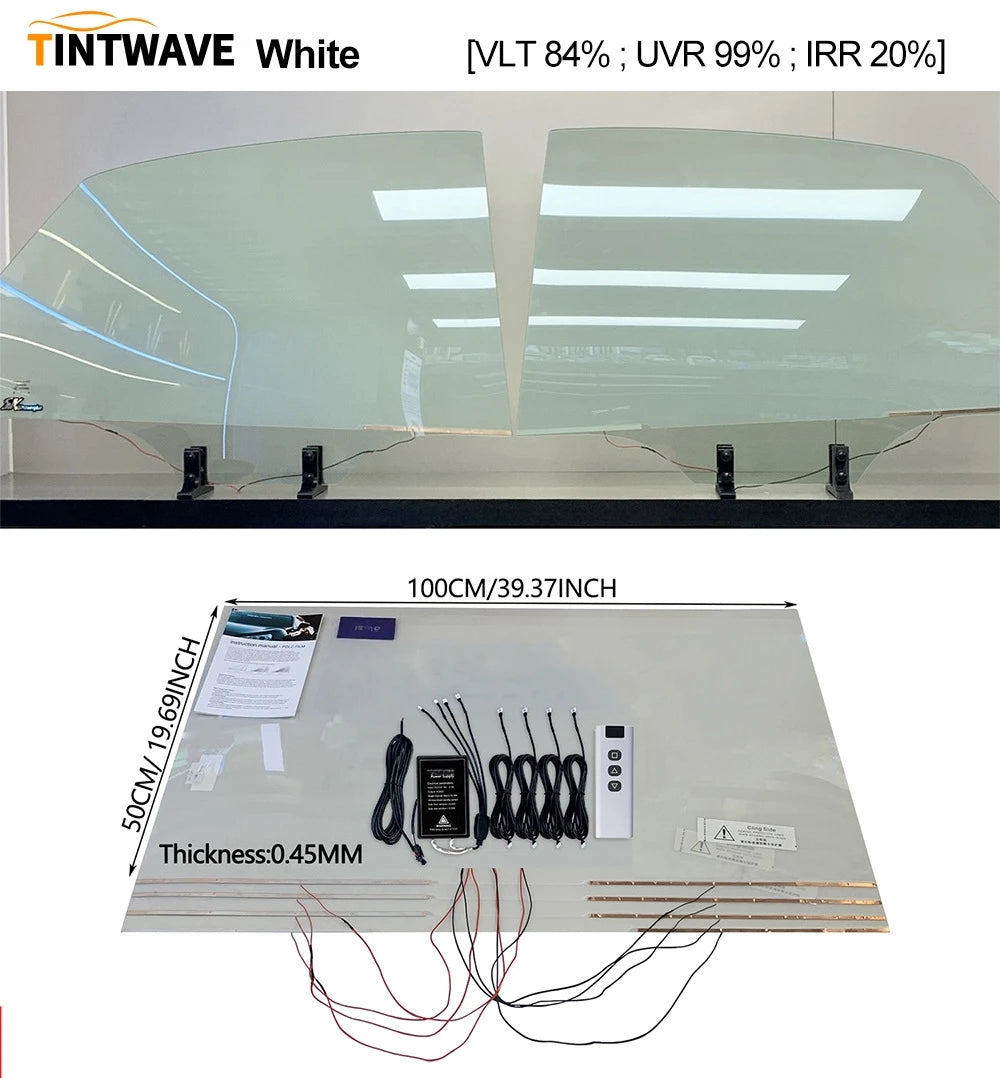 TINTWAVE Switchable Smart Tint Auto Window Dimming Film Heat UV Block Car Tint