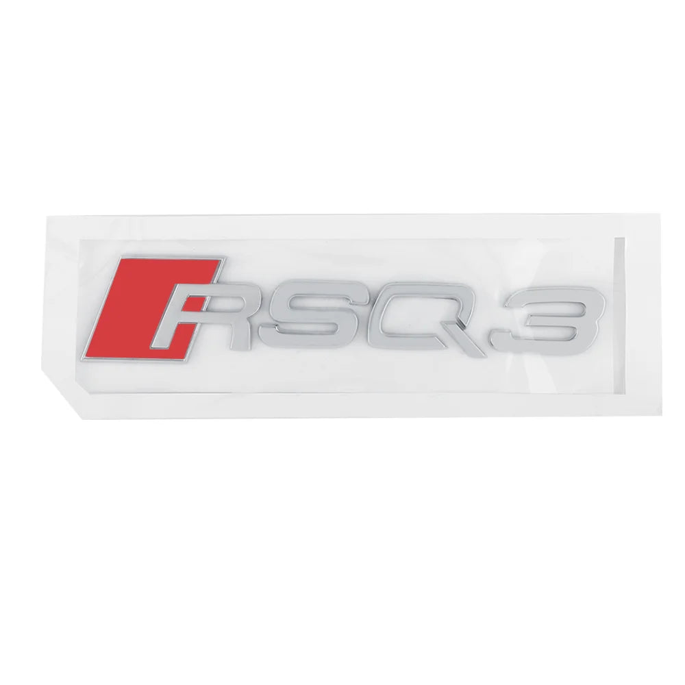 3D ABS Auto Body Rear Trunk Decoration Sticker Car Styling Emblem Decal Refit Accessories For Audi SQ3 SQ5 SQ7 RSQ3 RSQ5 RSQ7 RS