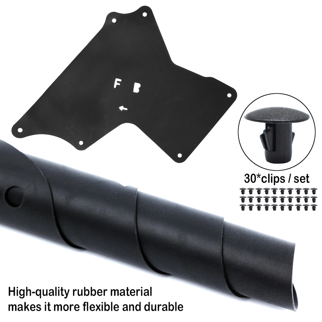 4pcs For Toyota Hilux Fortuner 2015-2024 Front Splash Shield Fender Liner Apron Seal Protector 53883-04020 53735-04070 N150 N160