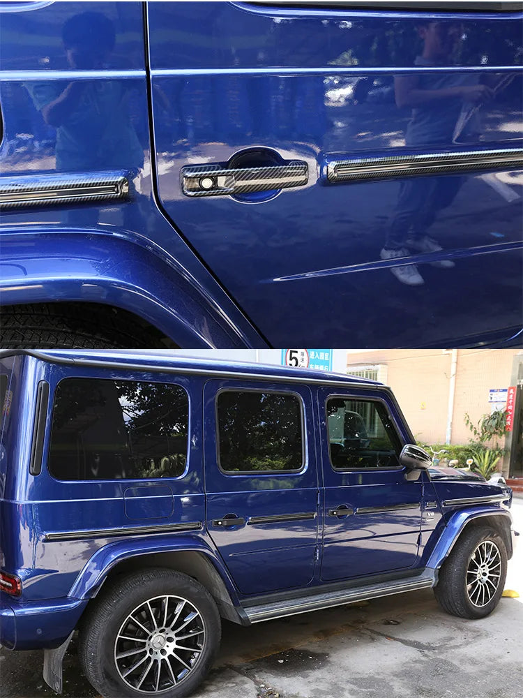 10 Pcs/Set ABS Car Side Door Body Molding Strips Cover Trim For Mercedes Benz G Class W464 2019-2025 Car Exterior Accessories