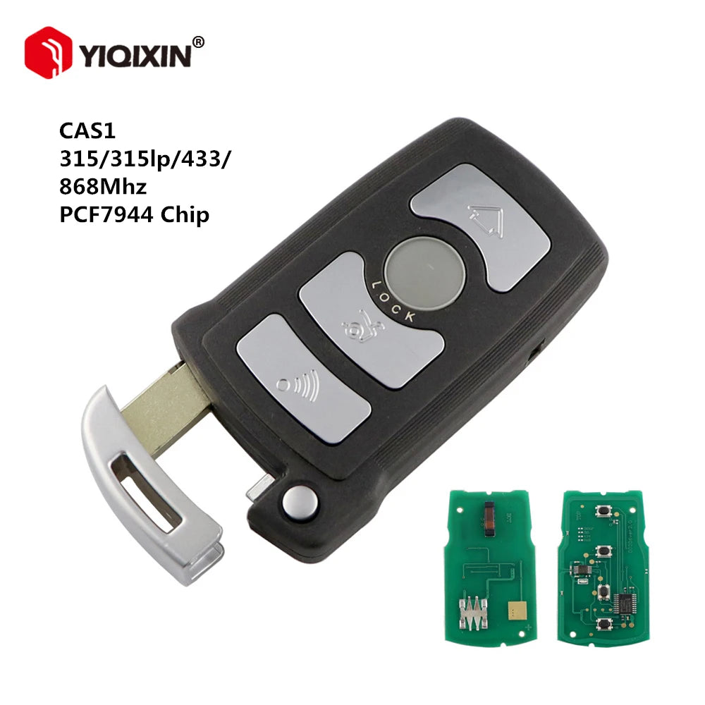YIQIXIN 315/315LP/433/868Mhz Car Remote Key For BMW 7 Series 745i 750Li 760i E65 E66 CAS1 Series 4 Button ID46 PCF7944 Chip