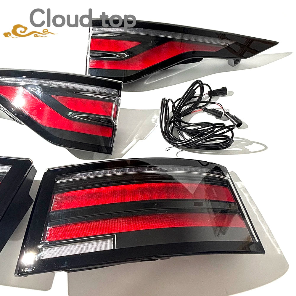 Pair Outer Inner Rear Tail Lights For 2017-2023 Land Rover Discovery 5 Rear Lamp
