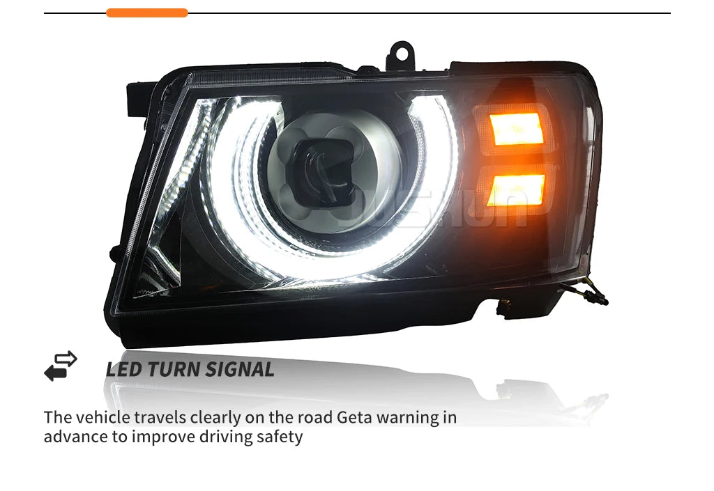 High-brightness  Lens Headlights for  Patrol Y61 05-22 Turn signal Daytime Running Lights Car Accessories
