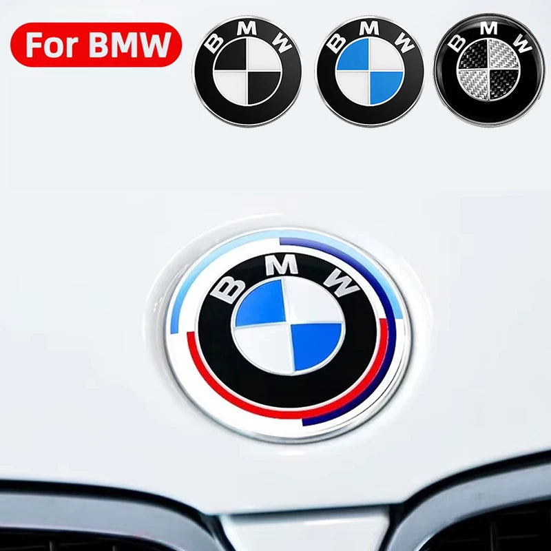74mm 82mm Car Hood Emblem Car Front Bonnet Logo Trunk Cover Badge Car sticker For BMW E39 E46 E30 E36 G20 E87 E60 E90