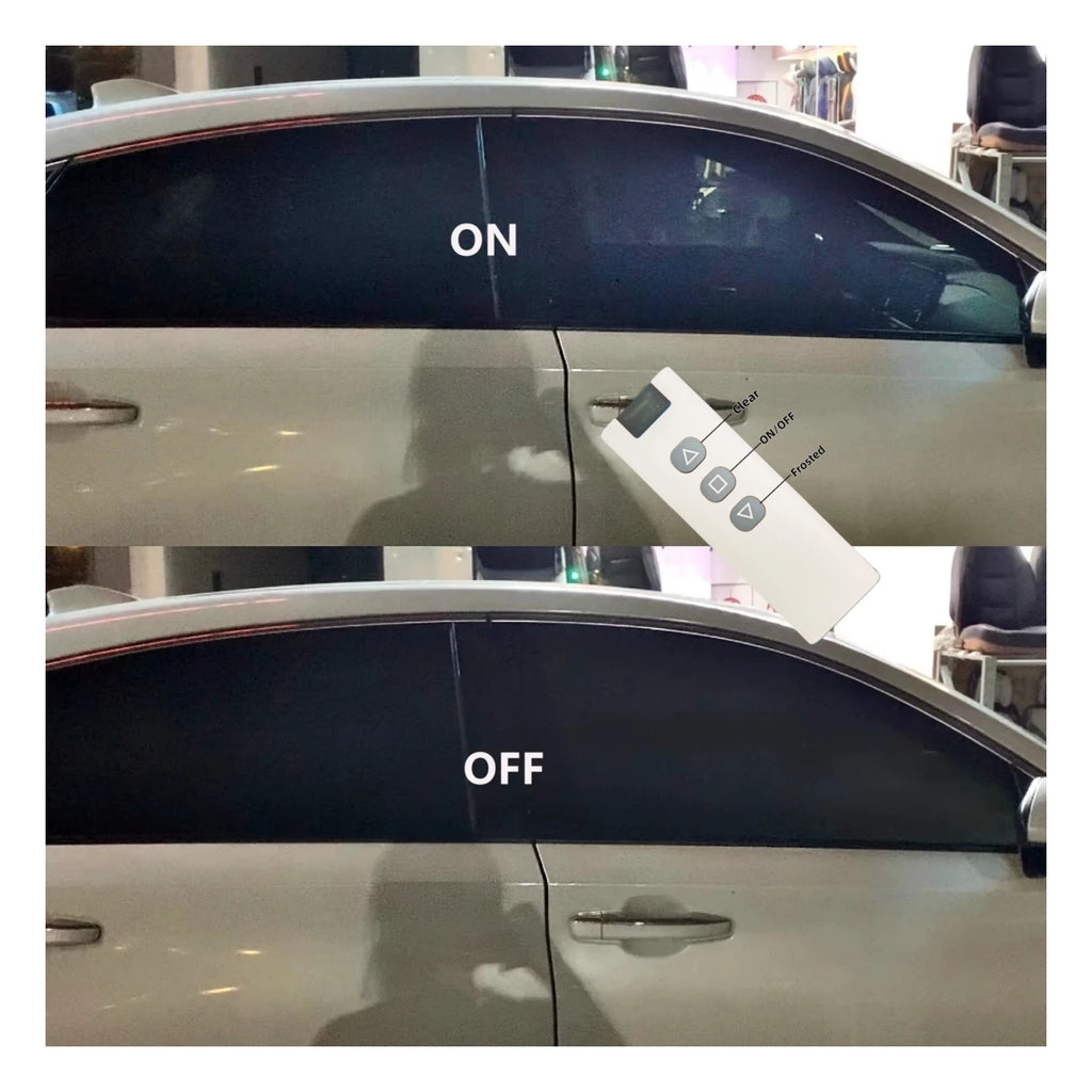 Deep Black Automotive Switchable Smart Tint Privacy Glass Dimming Car Tint With Remote Control