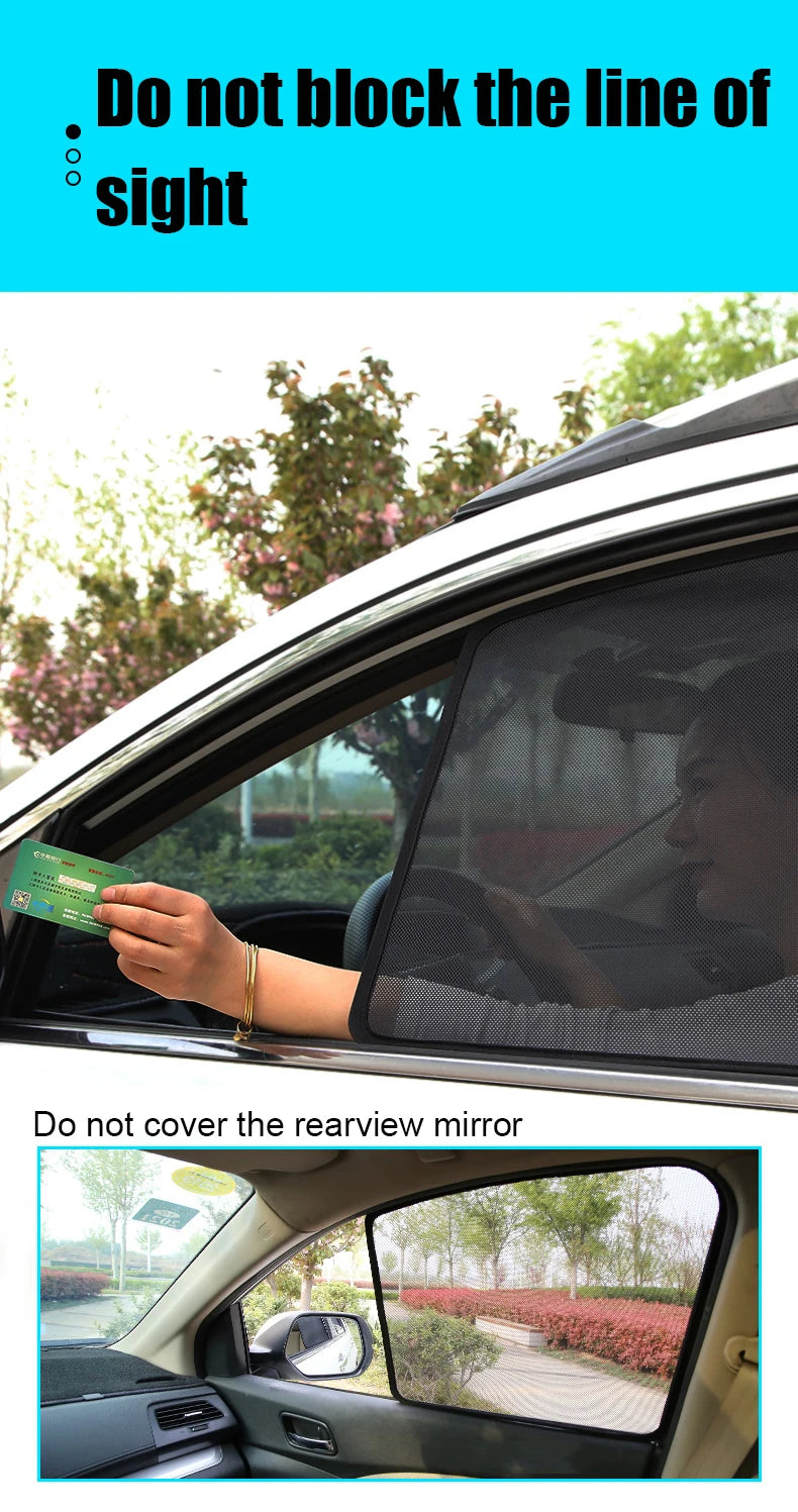 For Nissan PATROL Y62 2010-2025 Car Window SunShade UV Protection Auto Curtain Sun Shade Visor Net Mesh