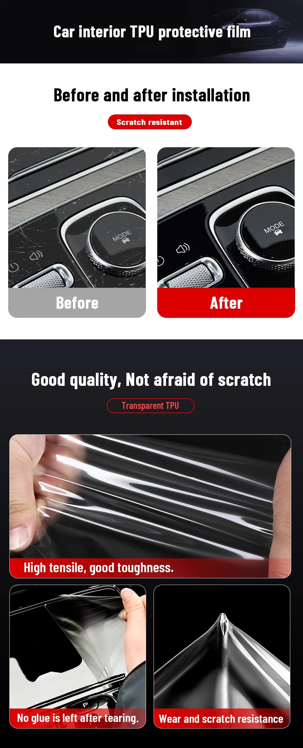 Auto Central Control TPU Navigation Anti Scratch Interior Protection Film Navigation For NISSAN PATROL 2025 Accessories