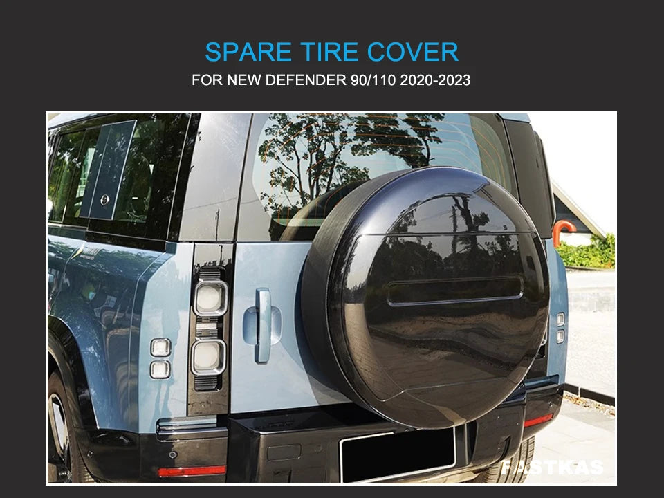 Spare Tire Cover Rear for Land Rover Defender 90 110 2020-2025 Trunk Spare Cover Wheel Cove Exterior Decoration Accessories