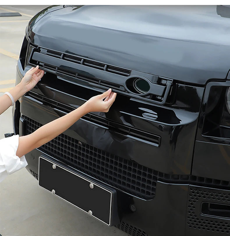 9-piece For Land Rover Defender 90 110 130 Water Tank Cover Racing Grid Protective Net Condenser lossless installation Accessory