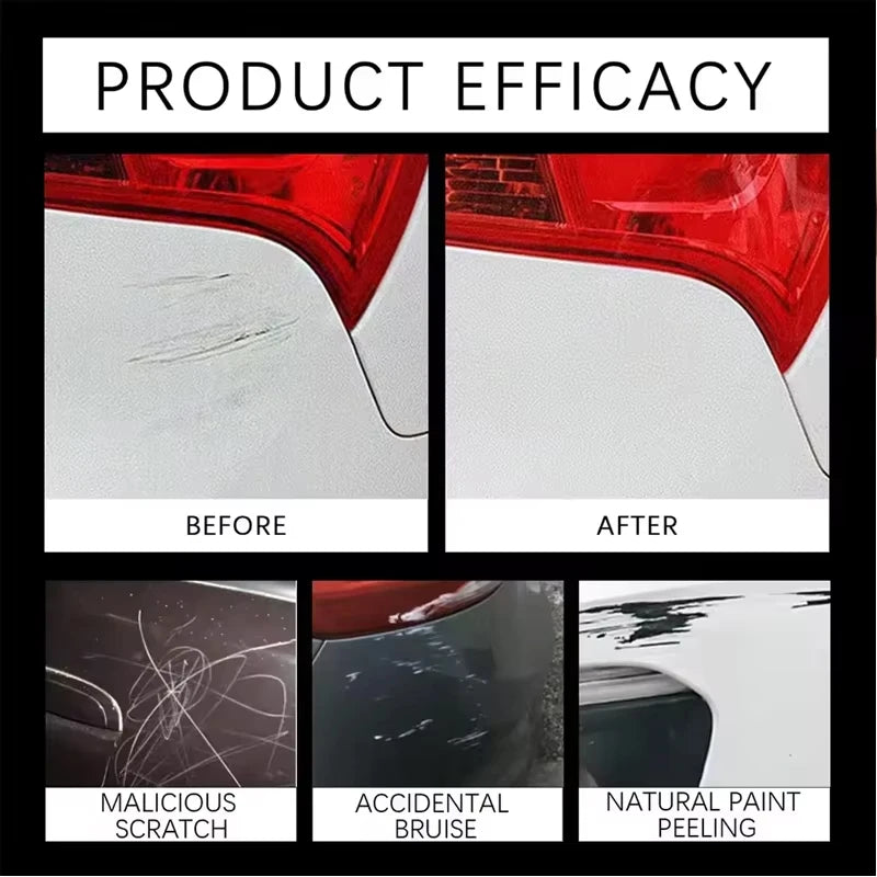Black Car Scratch Repair Pen, Auto Paint Touch Up Tool, Waterproof Car Paint Fix Remover, Universal Black Car Detailing Pen