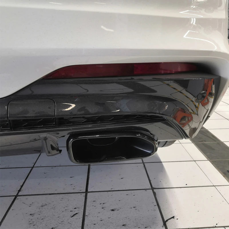for 2018-2023 BMW X3 X4 G01 G08 G02 Exhaust Upgrade M40i Square Black Stainless Steel Muffler Tip Tailpipe Exhaust Tip
