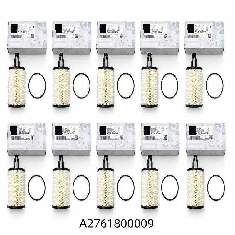 10PCS 2761800009 Oil Filter For Be C CLS E GL GLE GLK GLS M R SL SLK W204 S205 A207 W166 W251 V222 R172 3.0L 3.5L 4.6L A27618000