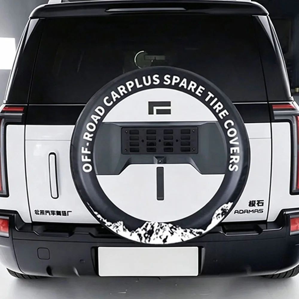 For BAIC JISHI ROX 01& Adamas 2026 Dedicated Full-Size Spare Tire Cover Off-Road UV Protection Faux Leather Specific Accessories