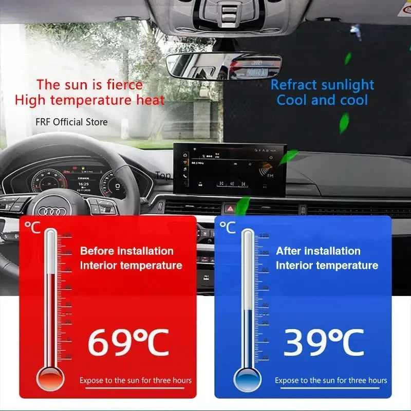 Full Coverage Sunshade For Nissan Patrol Y62 2010 2011~2023 Infiniti QX56 QX80 Sun Shade Car Heat insulation Anti-UV Accessories