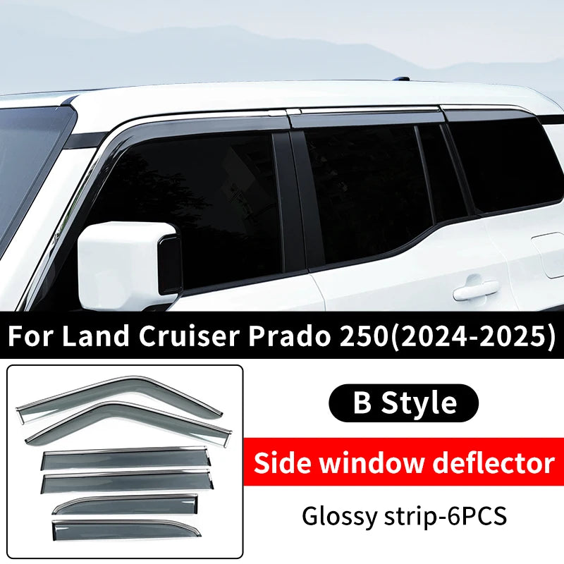 For Toyota Land Cruiser Prado LC 250 2024 2025,Lexus 550 gx Car Window Shelter from Rain Upgrade Exterior Decoration Accessories