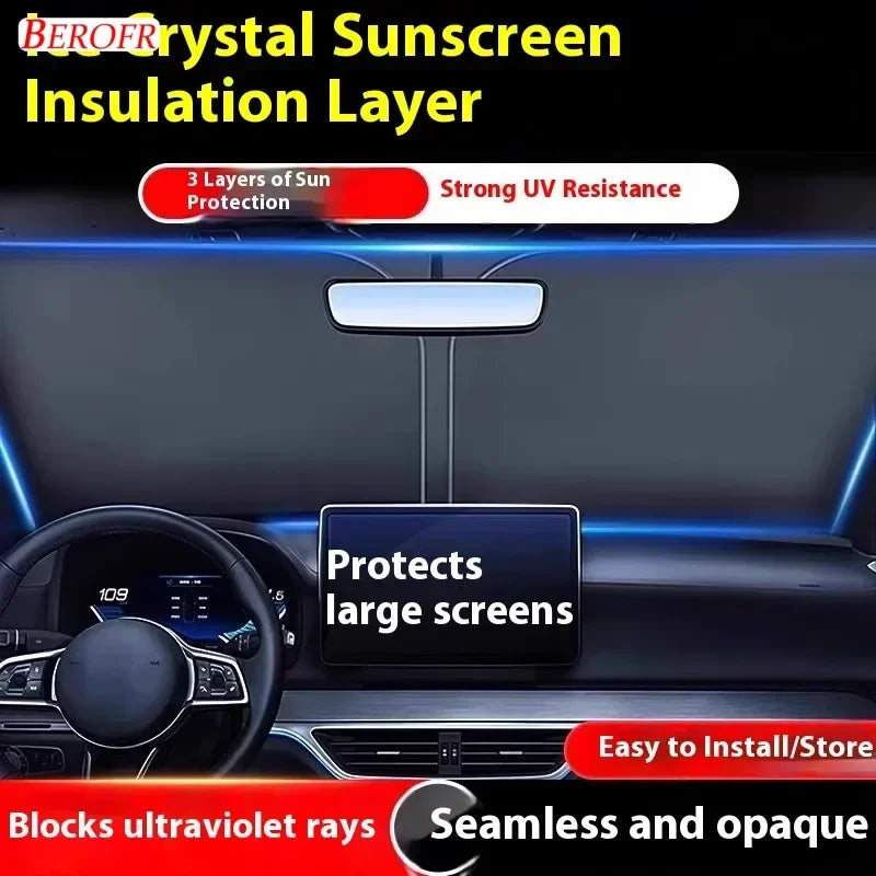 For Rox 01 Polestones 01  2023-2024 Car Windshield Sunshade Cover Front Window Sun Shade Heat Insulation Summer Auto Accessories