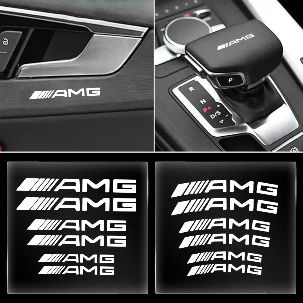 For Mercedes Benz 2021 C /S Class Car Sticker Brake Caliper Sticker Label AMG Logo Personalized Modification Decorative  Sticker