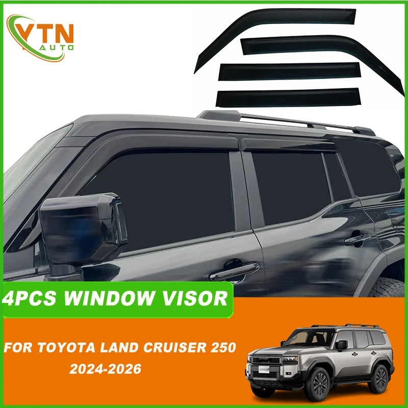 For Toyota Land Cruiser 250 Prado Lc250 2024 2025 2026 Car Rain Shield Rain Sun Guard Deflectors Weathershield Window Visor