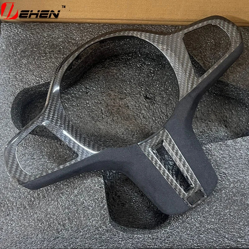 For BMW G20 G30 G80 G82 F92 F90 F97 F98 M3M4M5 G11 G12 G14 G15 G16 Carbon Fiber Steering Wheel Panel Decoration Cover Trim Frame