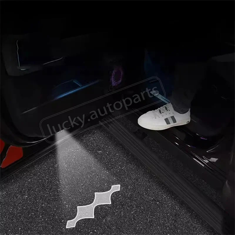 For BYD Leopard 5 Accessories Door Welcome Light Ambient Decorative Sensor-Activated Ground Projector Shadow Modification