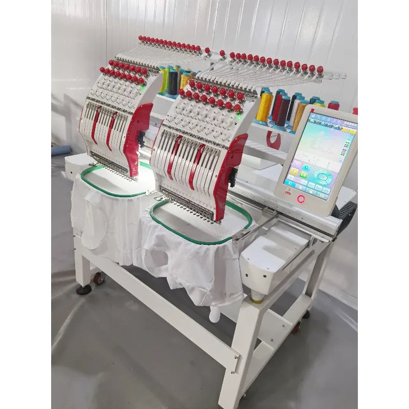 Computerized Embroidery Machine T-shirt Logo Cap Embroidery Industrial Grade Smart Motor High Speed for Home Business