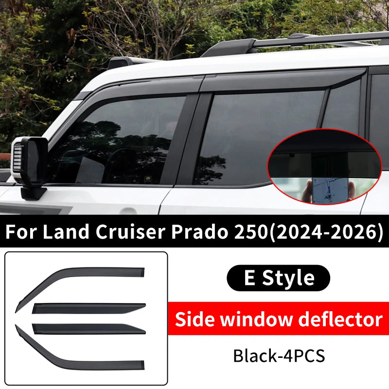 For Toyota Land Cruiser Prado LC 250 2024 2025,Lexus 550 gx Car Window Shelter from Rain Upgrade Exterior Decoration Accessories