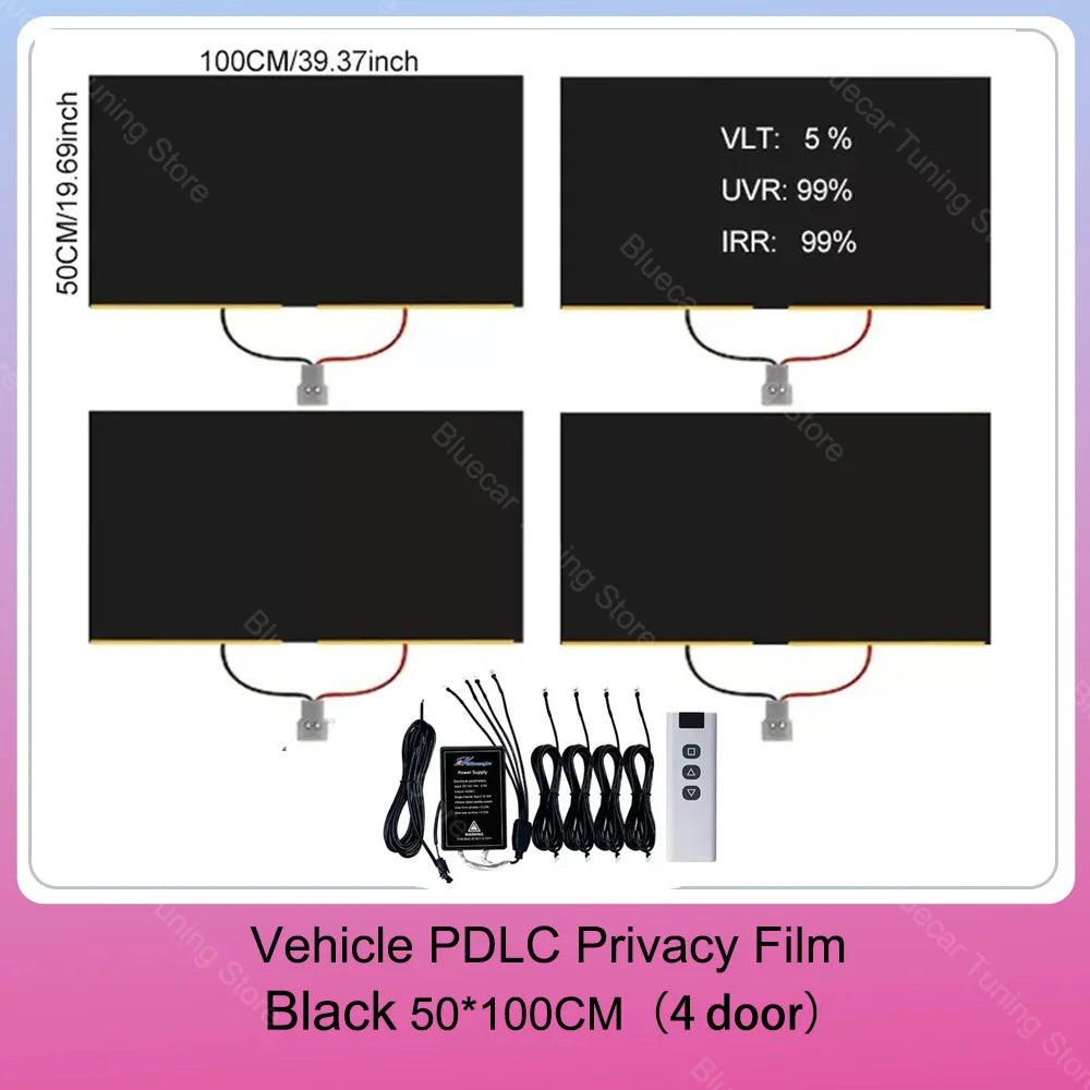 Automotive PDLC Smart Film for Car Windows | Switchable Privacy Glass Tint | Electric Smart Tint Film