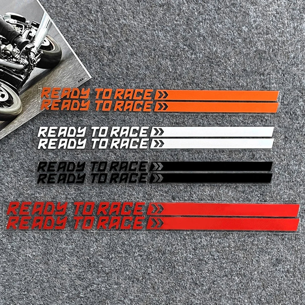 READY TO RACE Reflective Motorcycles Motorcross Stickers Decor Motor Bike Body Fuel Tank Decal Accessories for KTM  Adventure