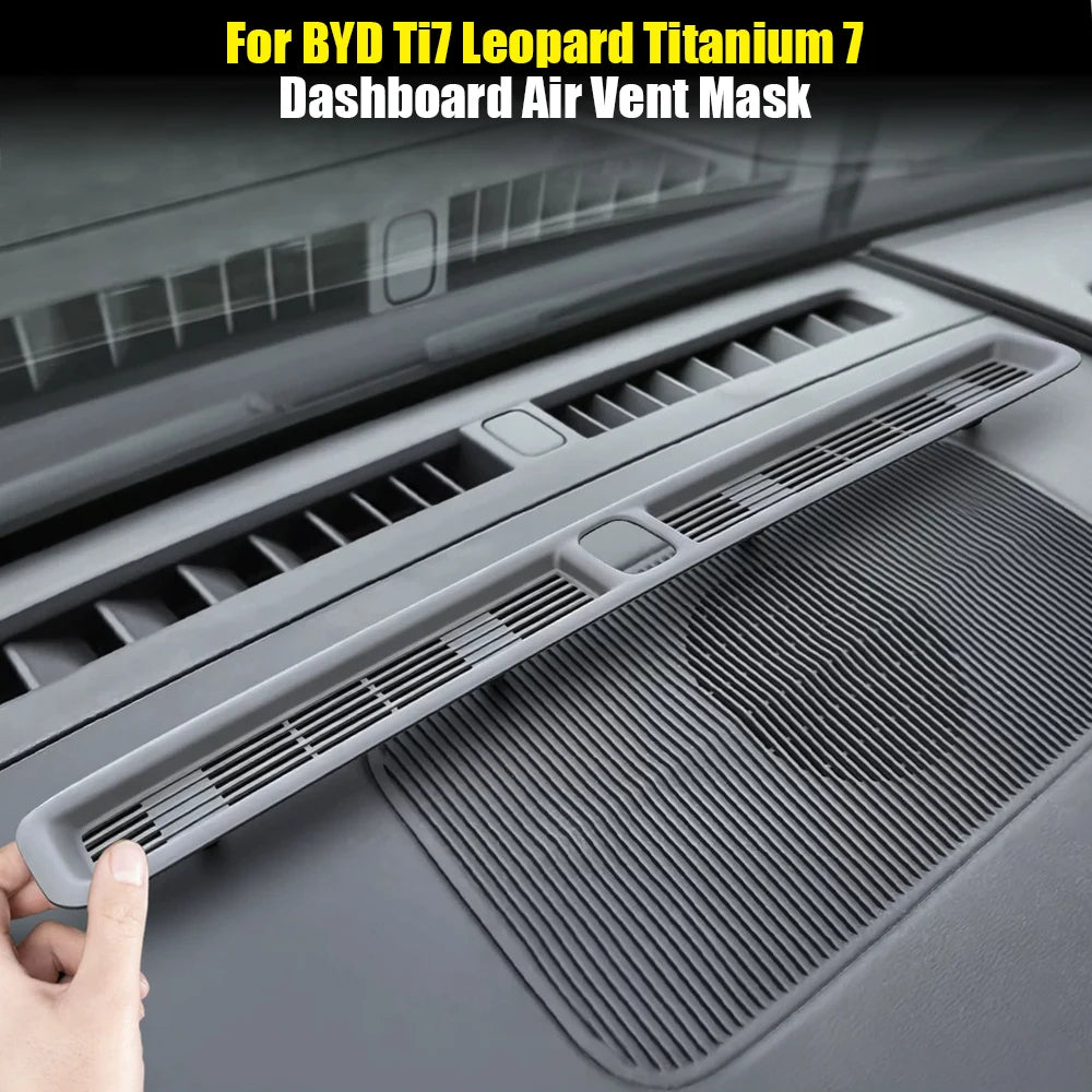 For BYD Ti7 Leopard Titanium 7 Car Interior Modification Air Conditioner Outlet Mask Instrument Typhoon Outlet Protective Cover