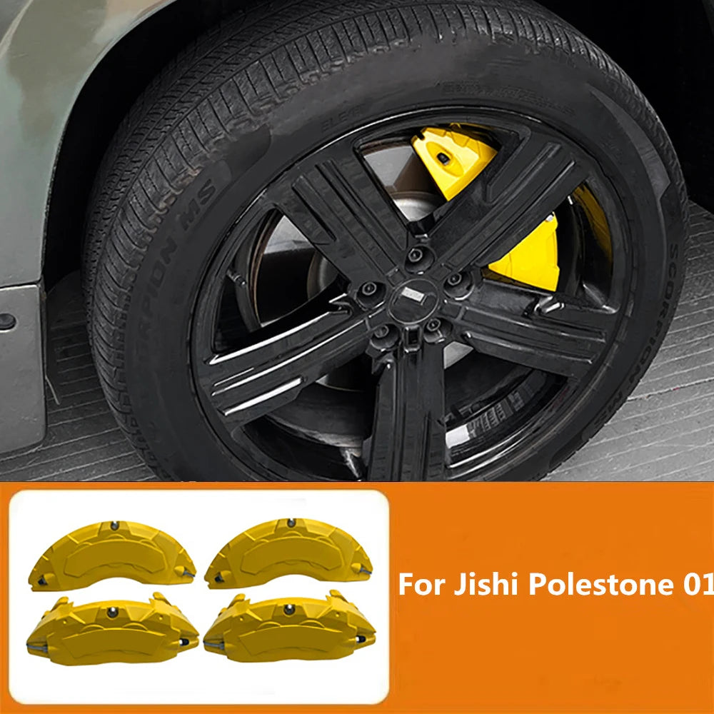 Car Brake Caliper Cover Aluminum Alloy Front Rear Wheel Modifide Kits For BAIC Jishi Polestone 01 Rox 01 2024 2025 Accessories