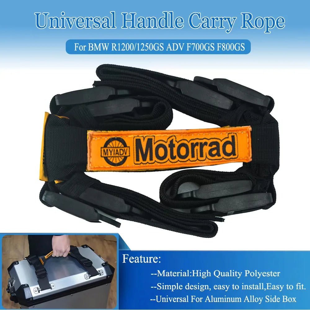 R1200GS R1250GS Adv Motorcycle Handle Rope Panniers Aluminum Side Box Top Case Adjustable For BMW R 1250 1200 GS F850GS G310GS