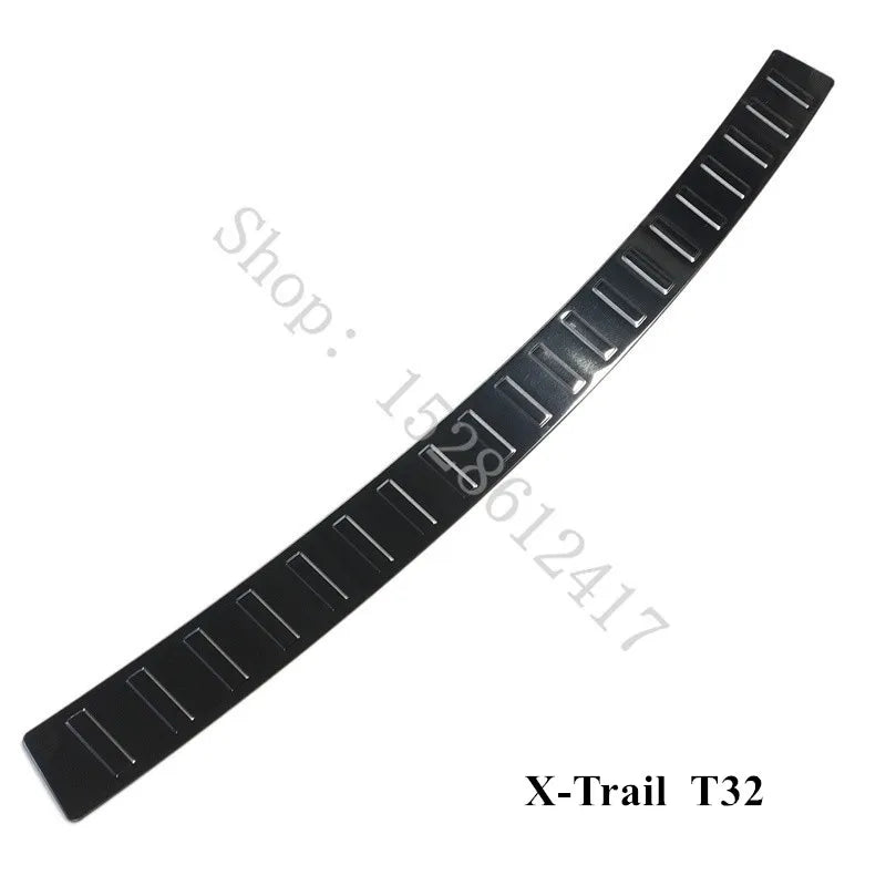 For Nissan X-Trail X Trail T32 2014 2015~2019 Rear Outer Bumper Protector Trim Door Sill Scuff Cover Plate Rear Styling
