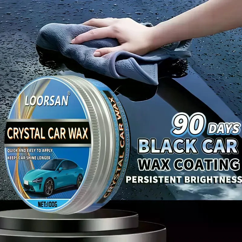 Premium Black Car Wax - 100G Deep Gloss End, Scratch Removal, Crystal Plating Waterproof, And Long-Lasting Paint Protection for Black Vehicles.Car Care Products| Car Coating Agent| Polishing And| Waxing Set| Car Paint Care| Car Stuff