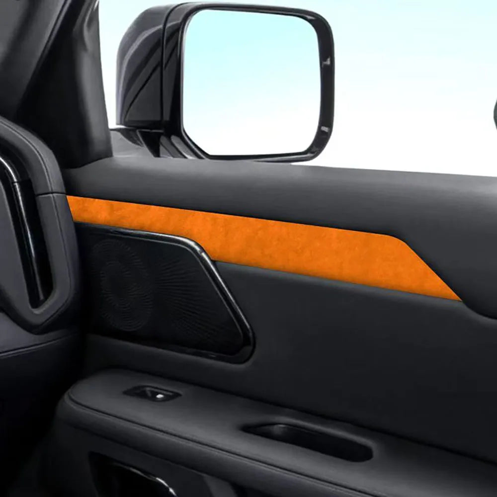 Door Panel Decorative Stickers 7-seater Special Alcantara Suede Car Accessories For 2024 2025 BAIC JISHI Polestones 01 ROX 01