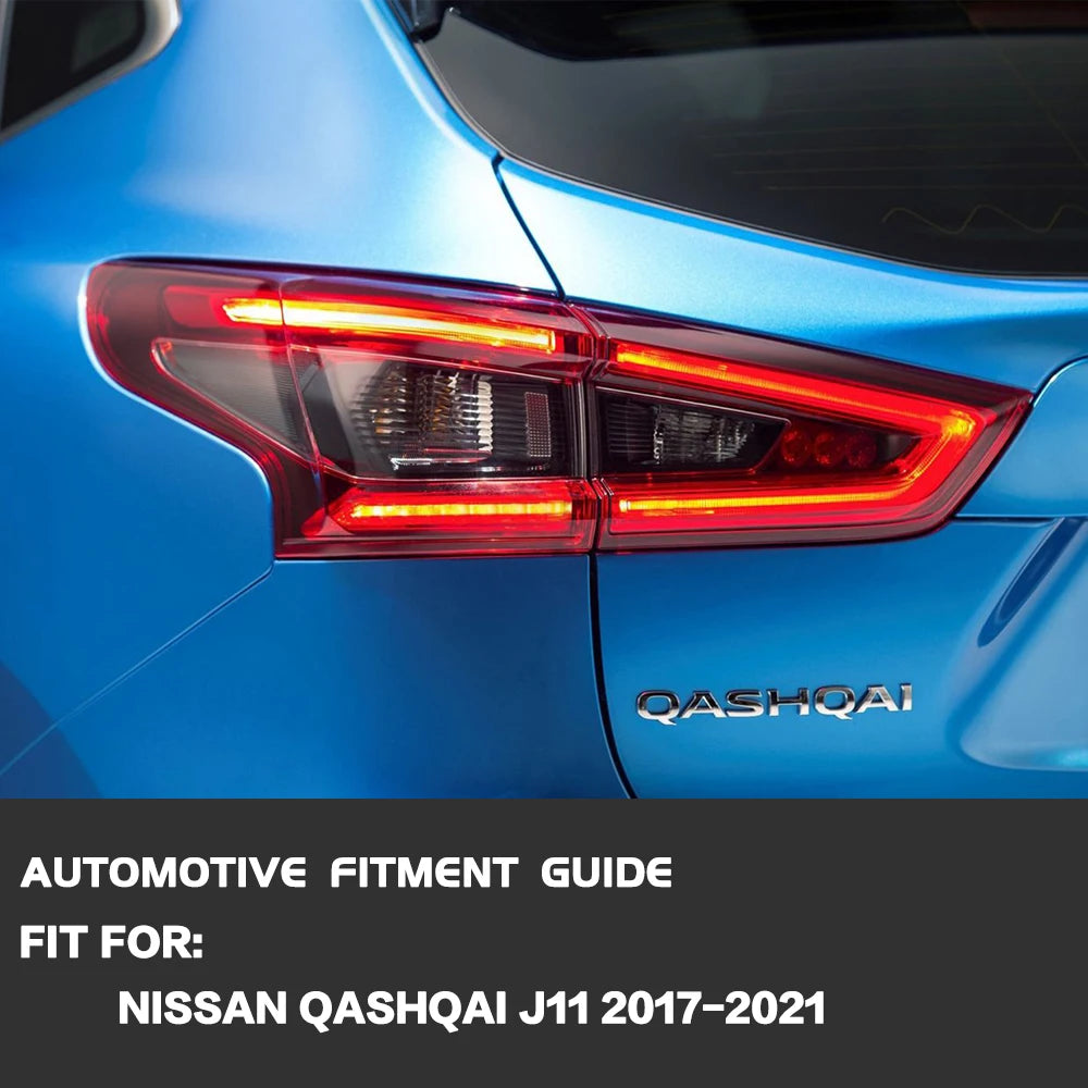 Left/Right Side Tail Lamp For Nissan Qashqai 2017 2018 2019 2020 2021 Rear Tail Light Brake Lamp with